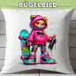 Preview: Bügelbild Graffiti Bär